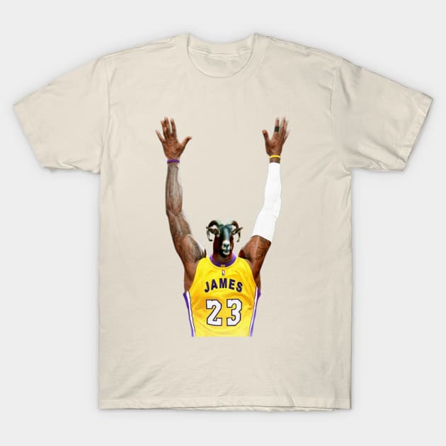 LBJ Goat Head T-Shirt by YungBick